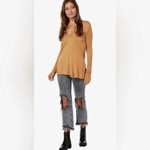 We the Free Boho Bohemian Long Sleeve Tee Golden Nugget